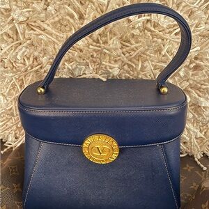 Valentino Garavani RaRe Vanity top handle Vintage bag in Blue⭐️HaUtE⭐️W/COA⭐️
